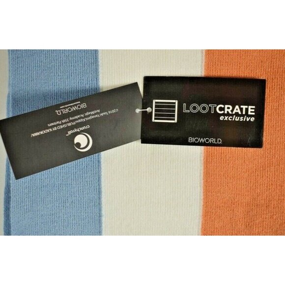 Anti-Magic Academy: 35th Test Platoon Scarf Blue/White/Orange 100% Acrylic LootC - Picture 3 of 5